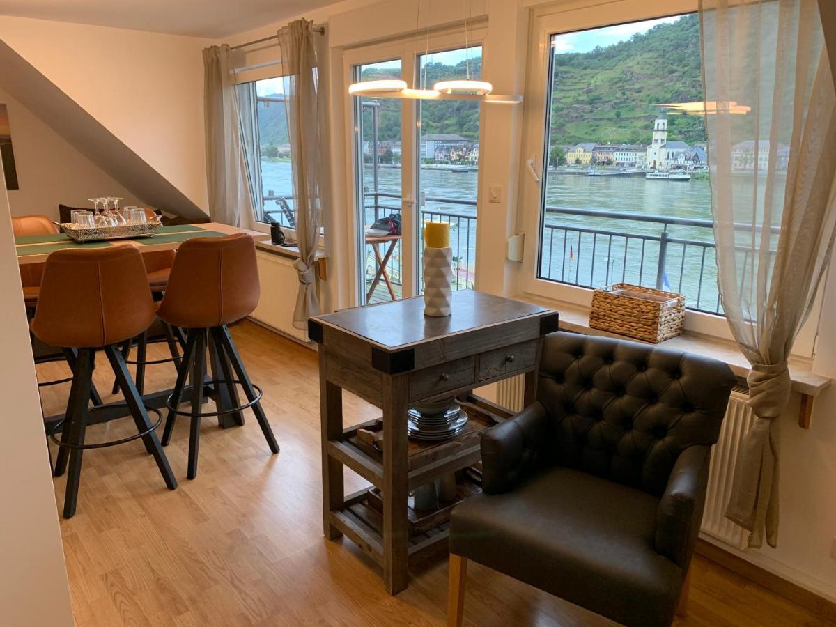 Ferienwohnung "Drei Burgen Blick" Sankt Goar Exteriör bild