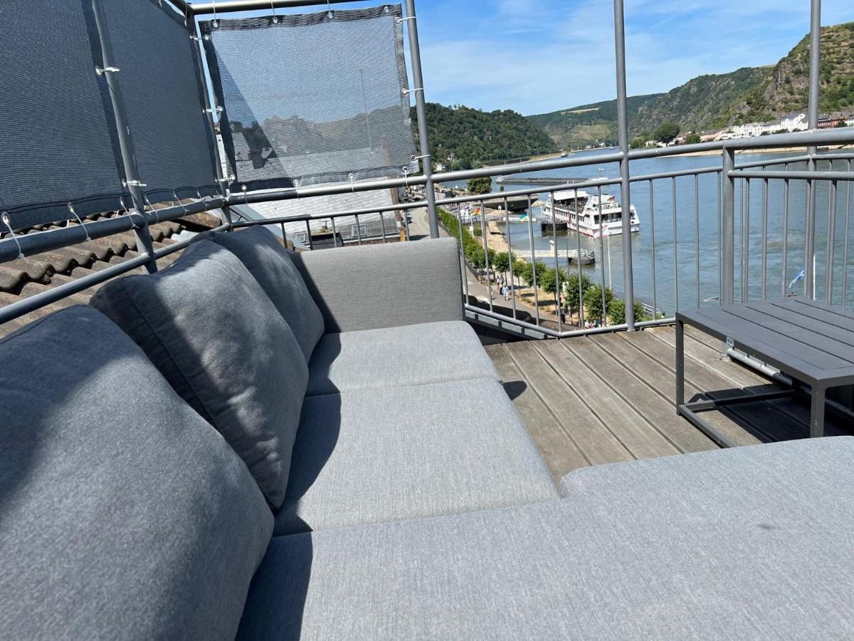 Ferienwohnung "Drei Burgen Blick" Sankt Goar Exteriör bild