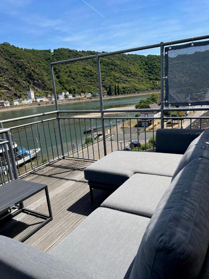 Ferienwohnung "Drei Burgen Blick" Sankt Goar Exteriör bild
